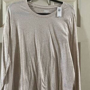 Old Navy Women's Long Sleeve Tee - Cream
